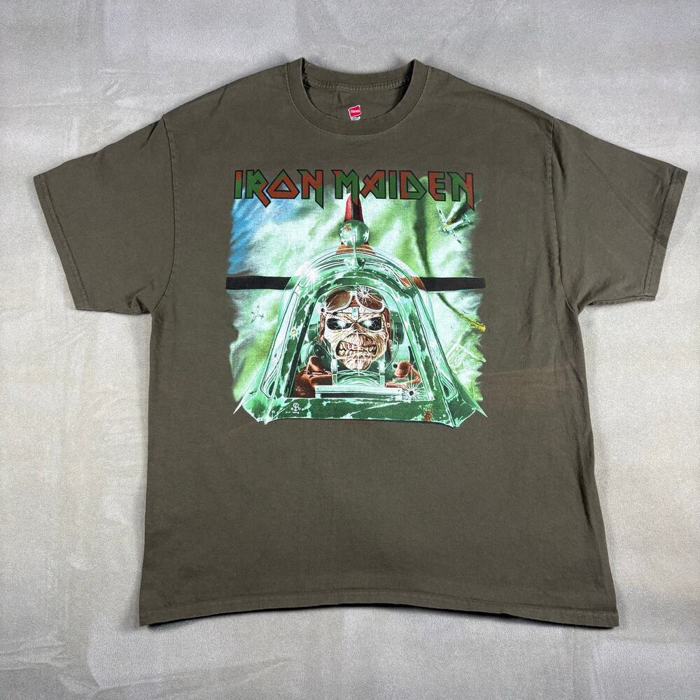 Iron Maiden Legacy Of The Beast World Tour‎ 2019 Band T Shirt XL Green